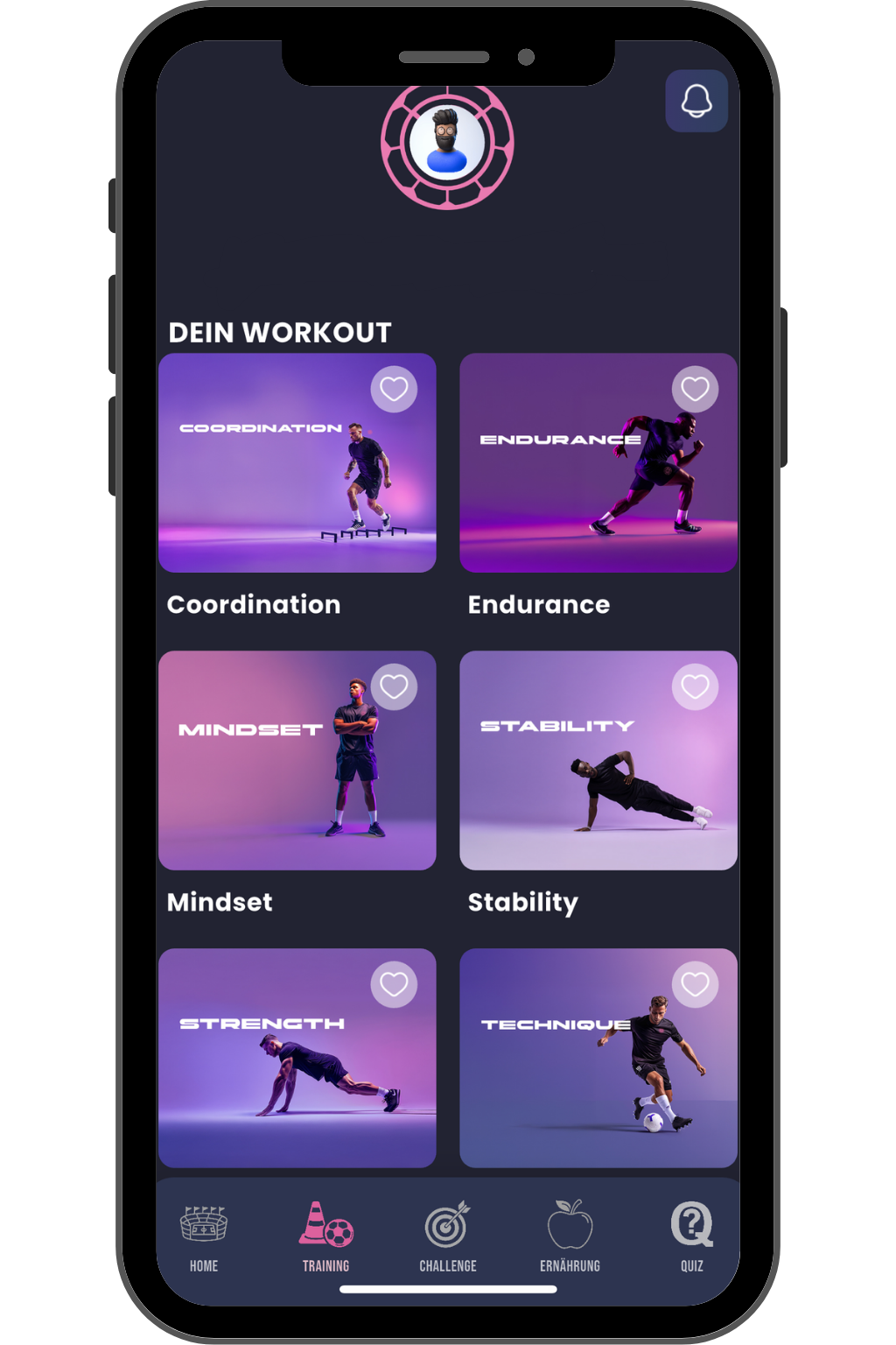 MOTM App Home Screen